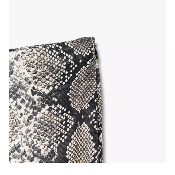 Zara NWT snake skin satin midi skirt - Picture 11 of 13